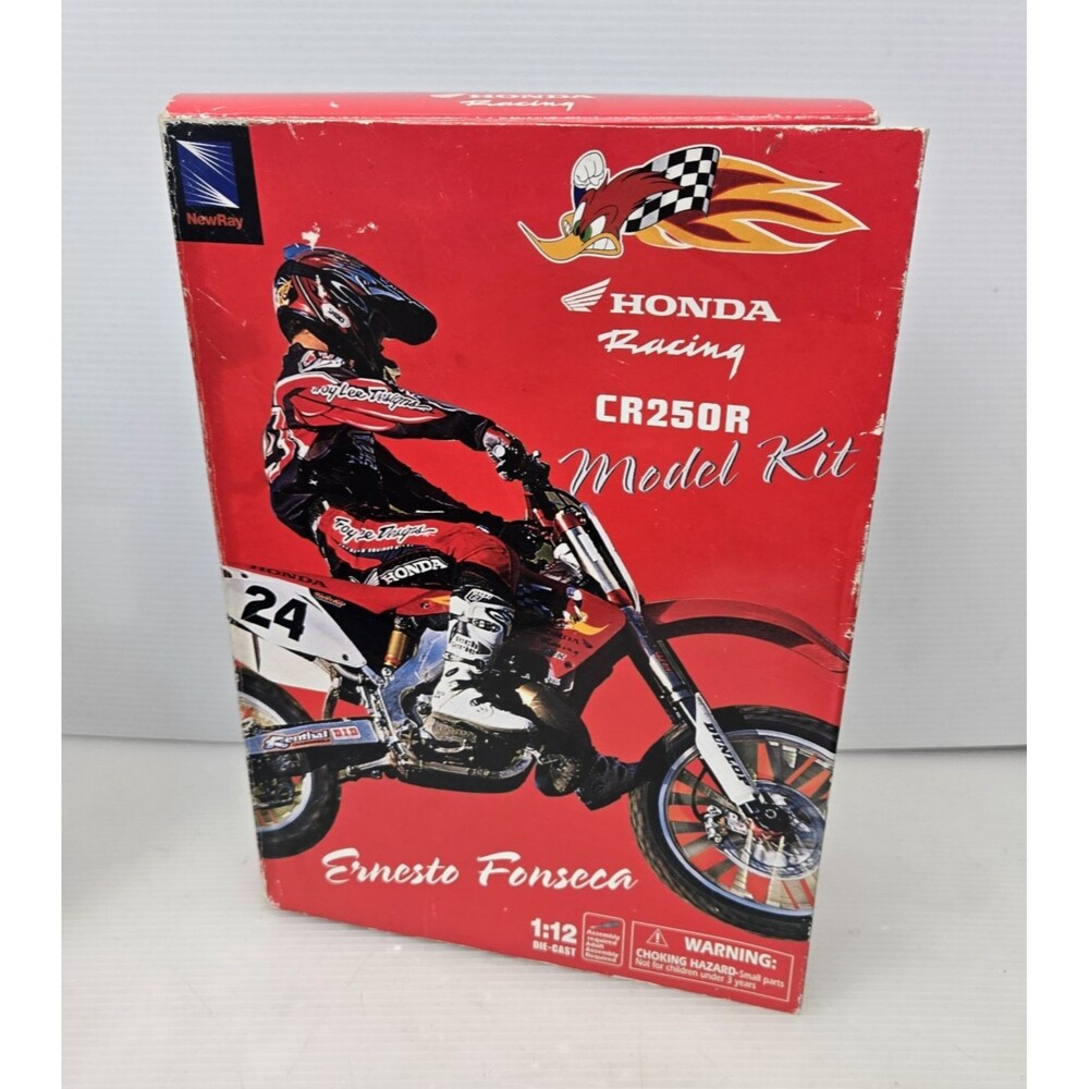 NewRay Honda Racing CR250R Model Kit 44055 Ernesto Fonseca #24 1:12 NEW in Box